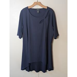 Midnight Velvet Blue Dress 2X